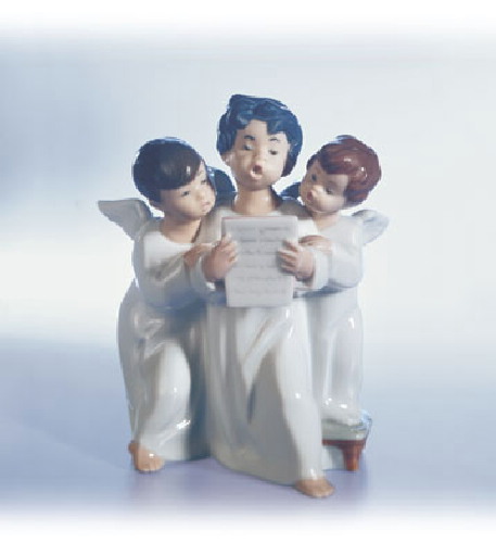 Lladro Porcelain Angels Group