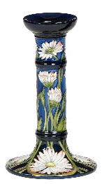 Moorcroft Pottery Meadow Daisy Candle Stick